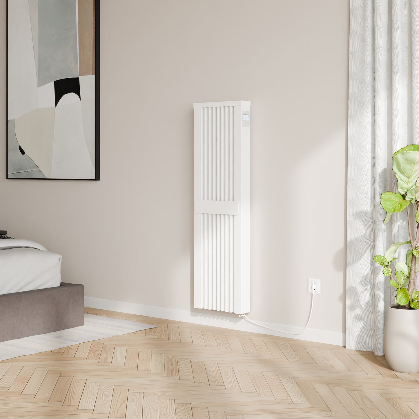 Thermotec AeroFlow® Calefacción eléctrica Slim TALL 1600 con FlexiSmart Pro