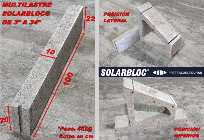 MULTILASTRE SOLARBLOC® DE 3º A 34º
