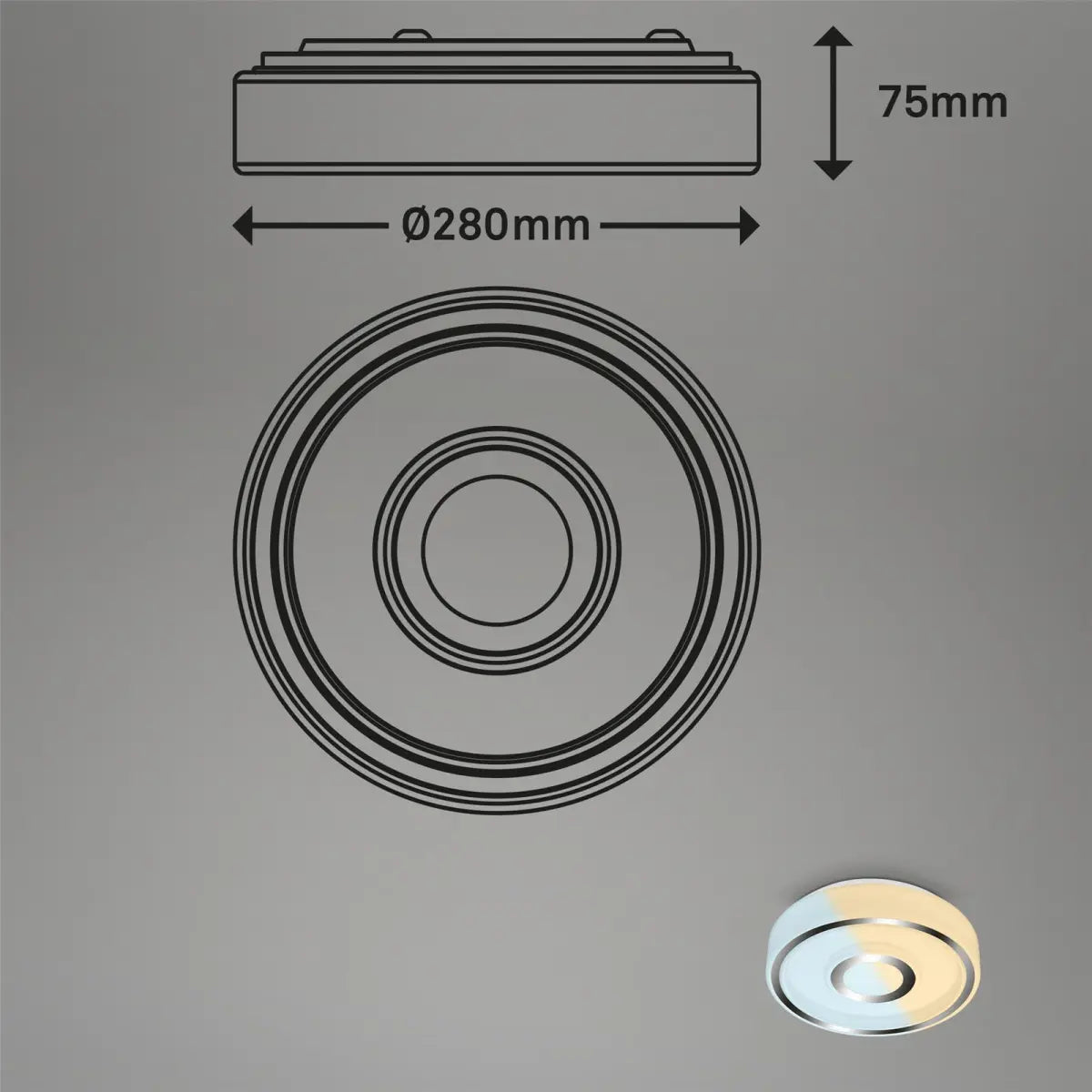 Briloner Lámpara LED de baño