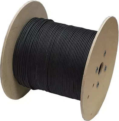 Cable libre de halógenos (LHA) H1Z2Z2-K, 6mm2 negro, clase 5 flexible, solar