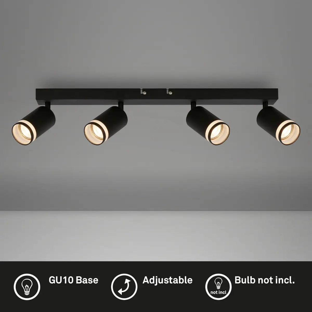 Briloner Foco de techo de 4 luces TELLO