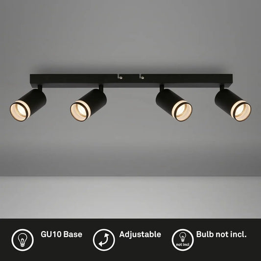 Briloner Foco de techo de 4 luces TELLO