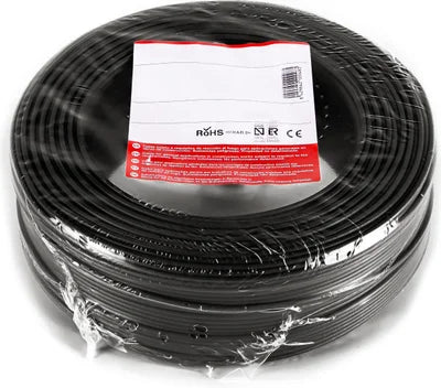 Cable libre de halógenos (LHA) H1Z2Z2-K, 6mm2 negro, clase 5 flexible, solar