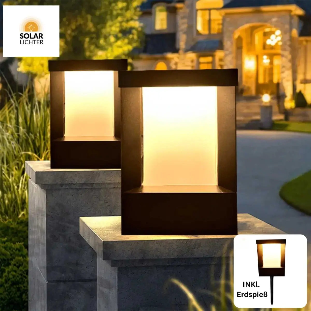 BORNEO Lámpara solar 2 en 1